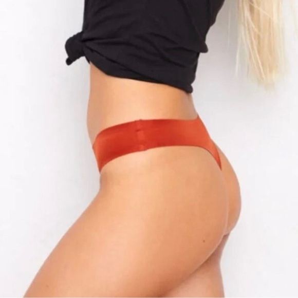 NWT Free People Hah High End Thong Size Large Bronze Panty Underwear Lingerie L - Picture 2 of 10